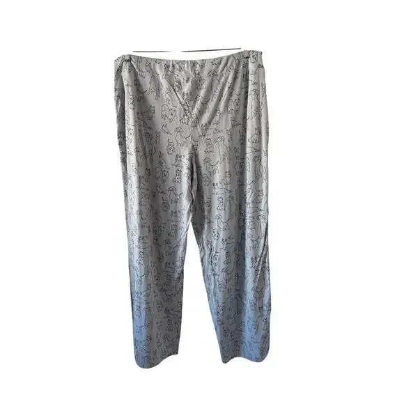 Soma Cool Nights Dog Print Knit Pajama Pants Women’s Size Large - Picture 2 of 7